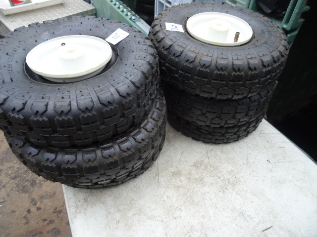 lot 31 image: 6 Balloon Tires New Rims  New Tires