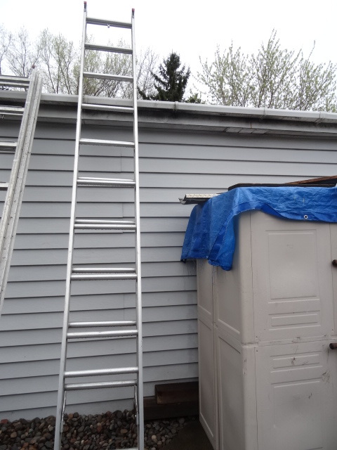 lot 61 image: 24 Aluminum Extension Ladder