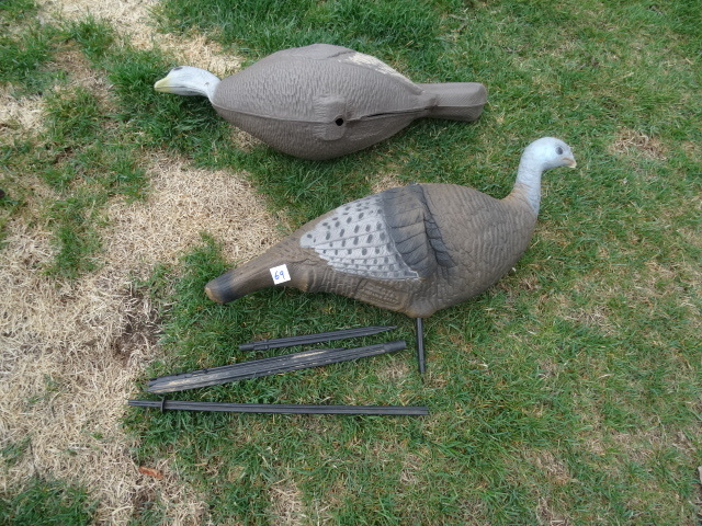 lot 69 image: 2 Turkey Decoys