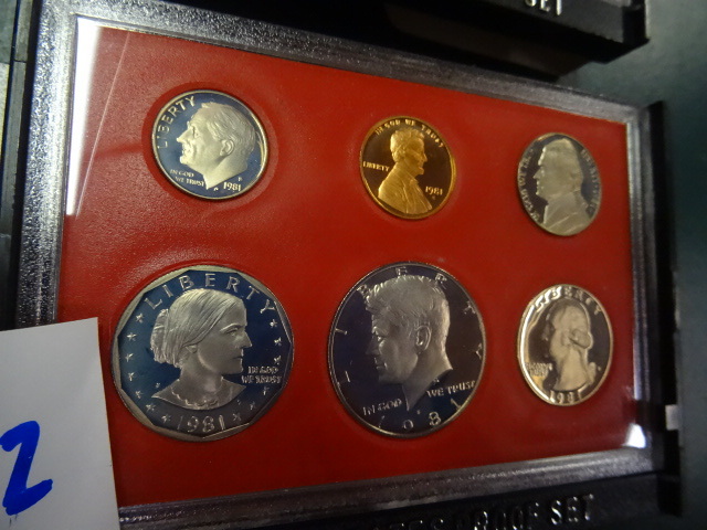 lot 142 image: United States Mint Proof Set 1981
