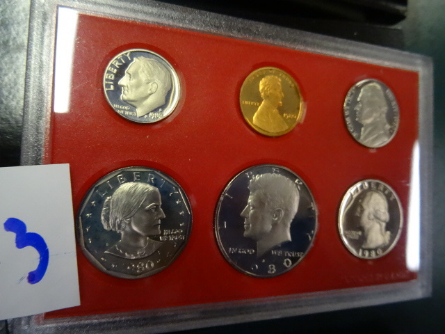 lot 143 image: United States Mint Proof Set 1980