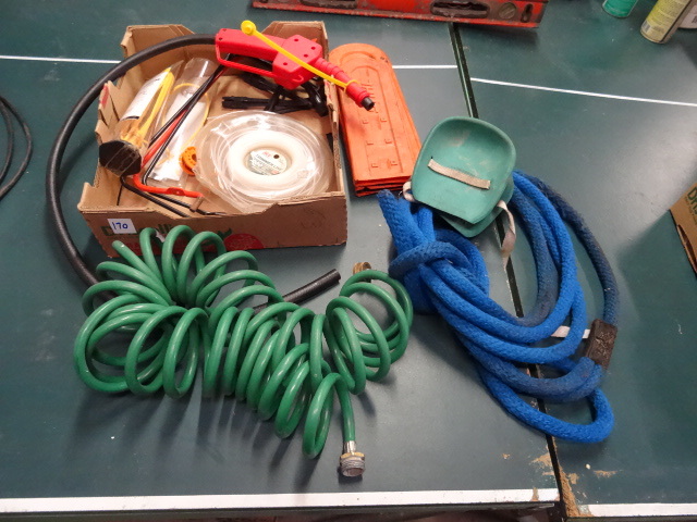 lot 170 image: Weed Whip Line, Garden Hose,