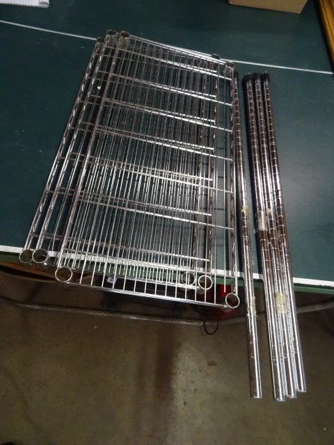 lot 197 image: Wire Shelf Unit 14 X 30 X 36