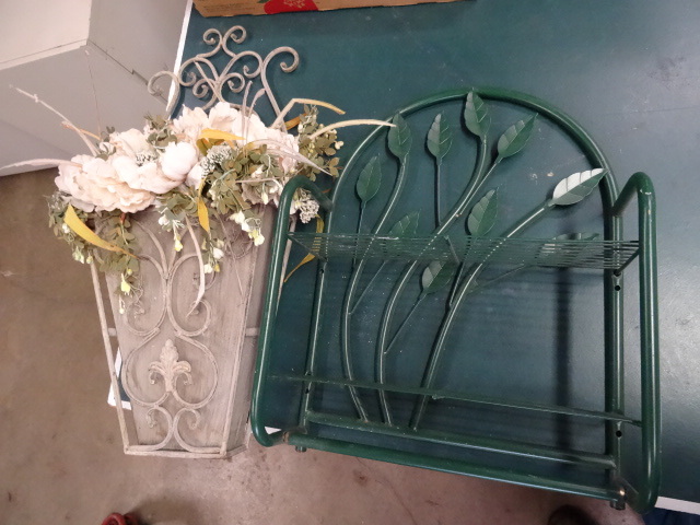 lot 217 image: 2 Wall Hanging Plant Holders