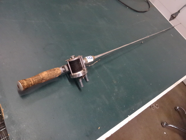 lot 223 image: Vintage Fishing Rod, Metal Square Rod,