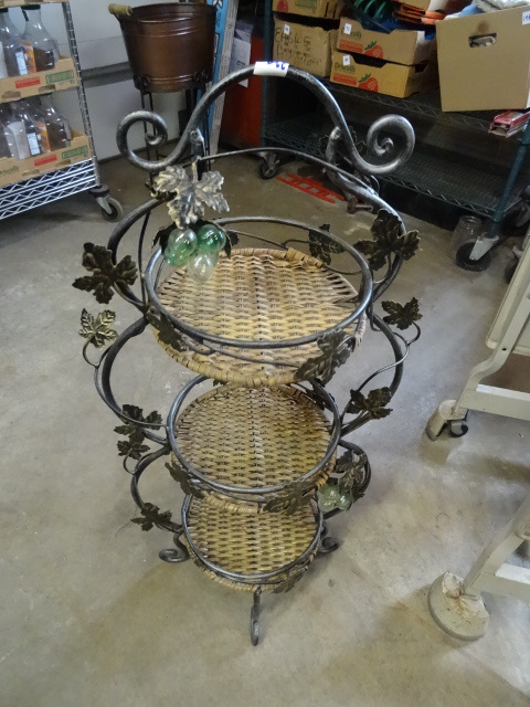 lot 239 image: 3 Tier Metal Plant Stand
