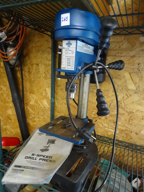 lot 265 image: Cummins 5 Speed Drill Press  Table Top Style