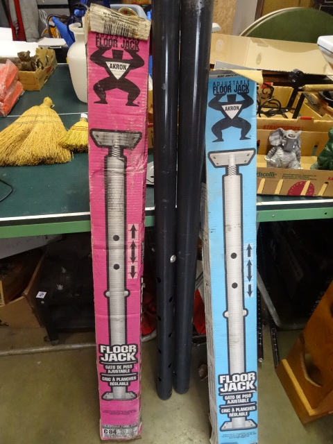 lot 276 image: 2 Adjustable Floor Jacks 1 is Just Pipes,