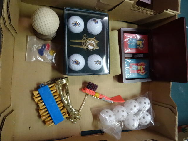 lot 285 image: Misc Golf Items, Tees, Balls