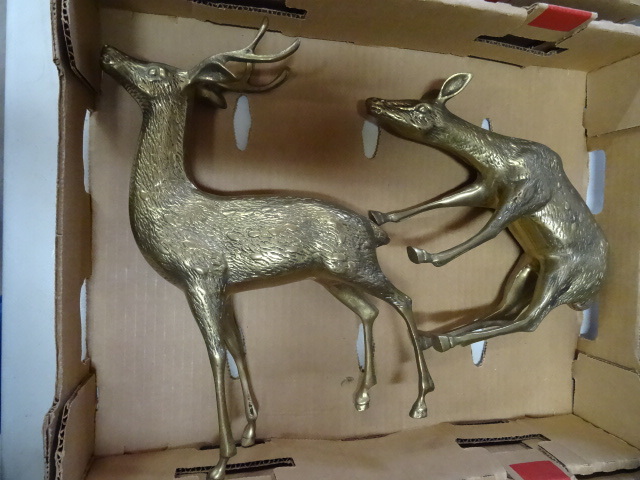lot 324 image: Brass Deer 13 Tall