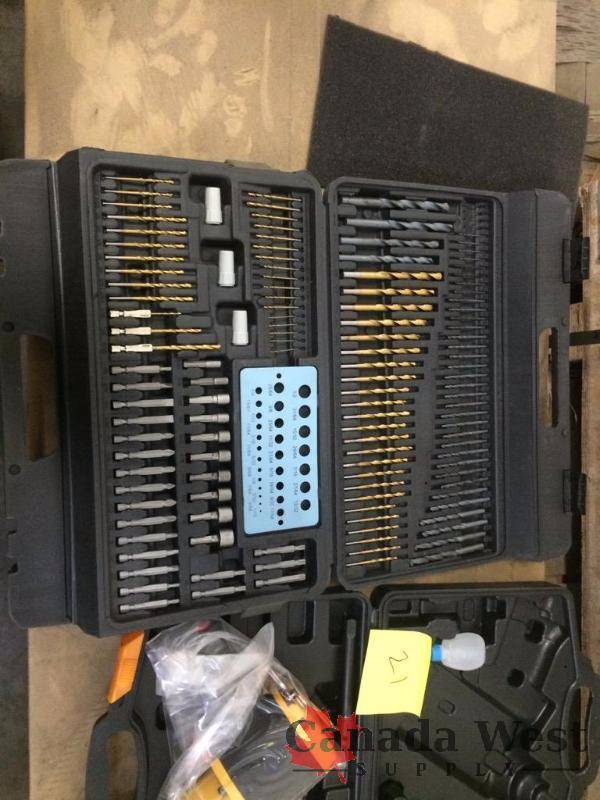 lot 21 image: NEW AIR IMPACT SET 12 With Sockets  115 Pcs drill bit set