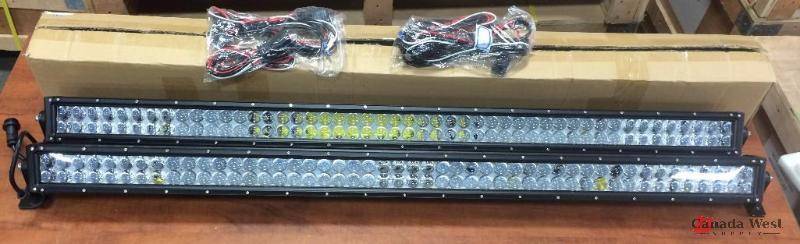 lot 36 image: NEW LOT OF 2 X 50 LED WORK LIGHT BARS LOT OF 2 X