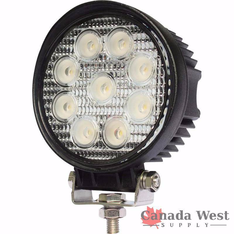 lot 41 image: NEW CASE OF 20 X 24 WATT LED ROUND WORK LIGHTS 12  24 VOLT