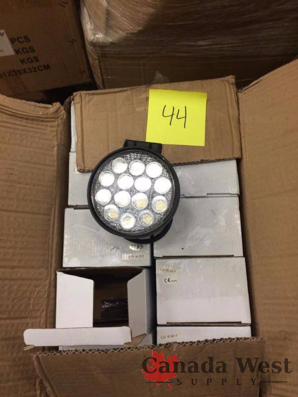 lot 44 image: NEW CASE OF 42 WATT LED LIGHT ROUND