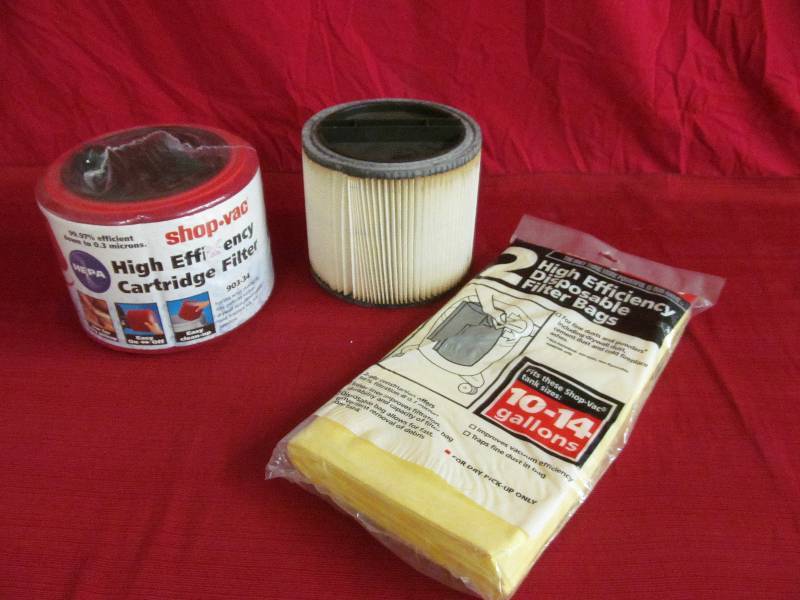 lot 62 image: shopvac bags and filters