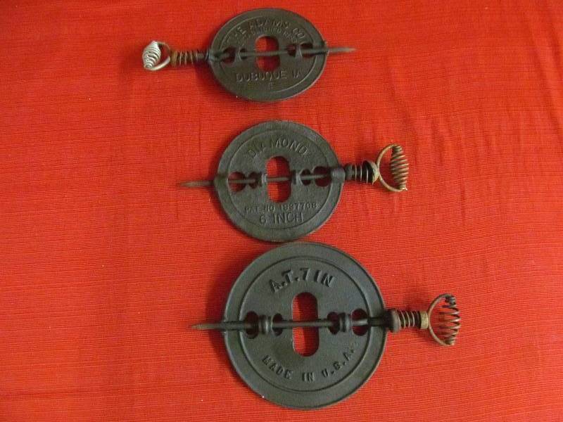 lot 70 image: Cast iron dampers