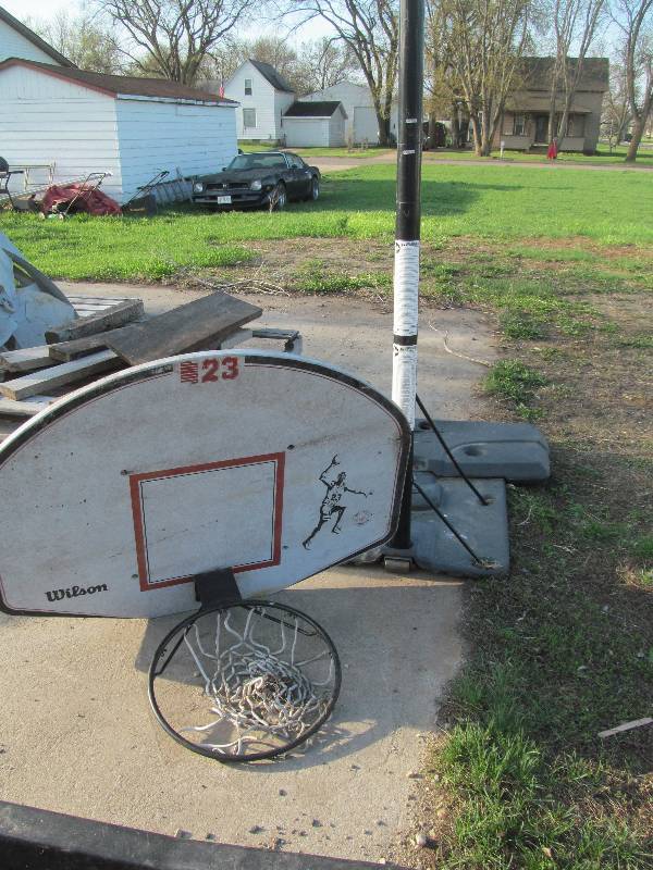 lot 50 image: basketball stand and hoop