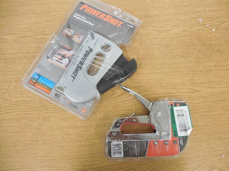 lot 124 image: (2) HAND STAPLERS