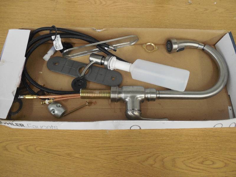 lot 156 image: KOHLER KITCHEN FAUCET