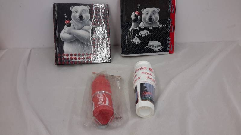 lot 107 image: Coke binders and plastic cups