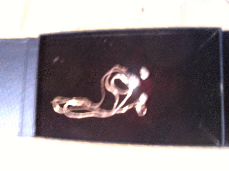 lot 110 image: EARINGS AND KNECKLACE