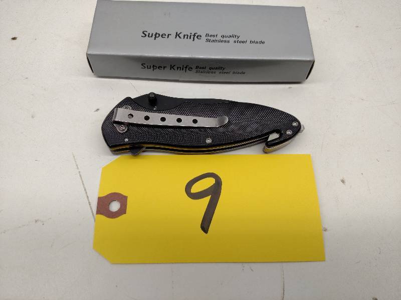 lot 9 image: Super Knife YC-565SF Lock Blade Res...