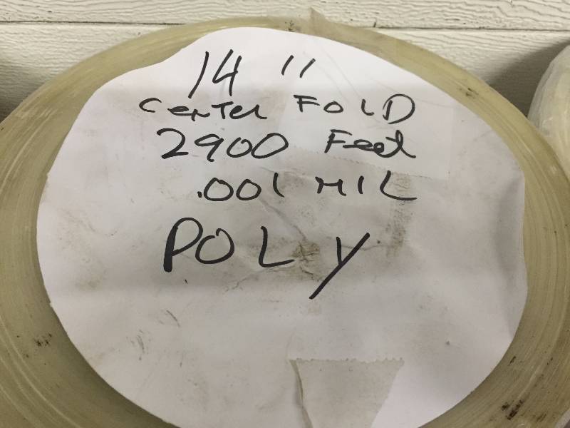 ROLLS OF 14 CENTER FOLD 2900 .001 MIL POLY