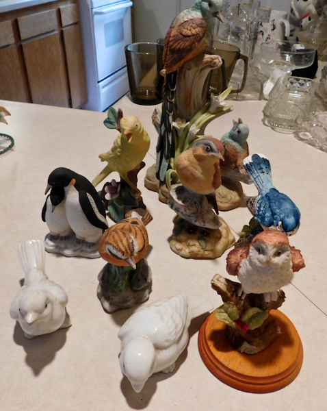 lot 110 image: ceramic bird lot please see photos