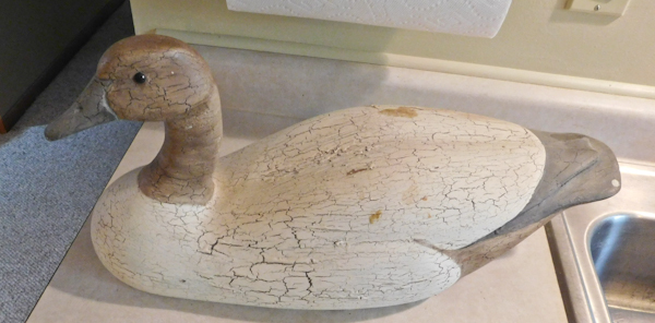 lot 128 image: repaired ceramic goose