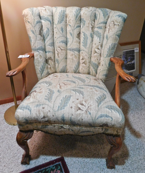 lot 130 image: Vintage chair with great wooden character