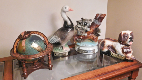 lot 136 image: 4 Jim Beam Decanters
