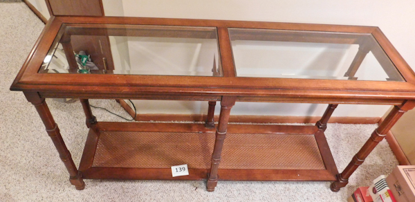 lot 139 image: high end sofa table