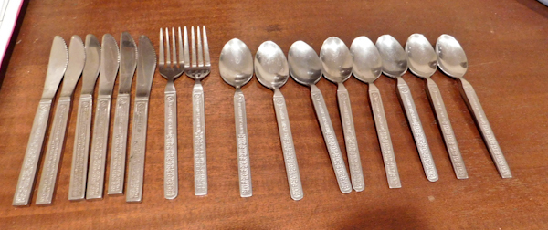 lot 155 image: Northwest Orient silverware