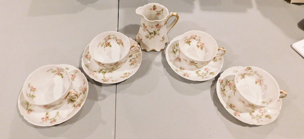 lot 168 image: The Frontenac Limoges cup saucer creamer