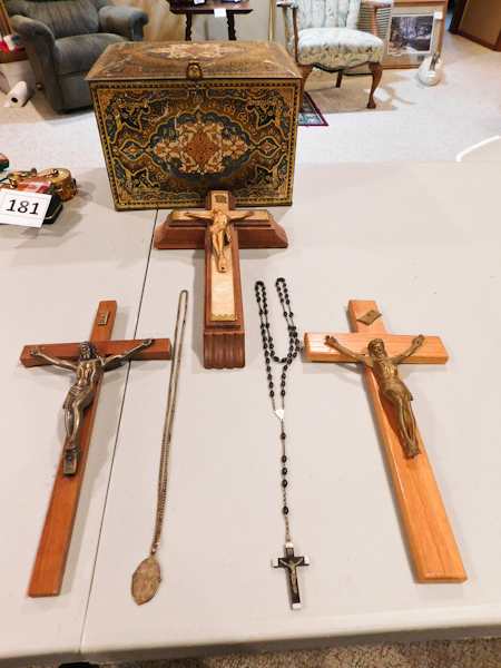 lot 182 image: Last Rites Crucifix Set and more
