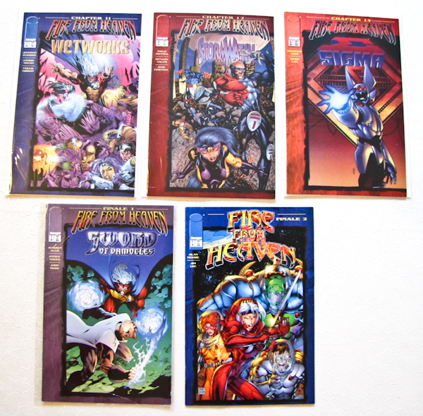 lot 57 image: Fire From Heaven 5 issues
