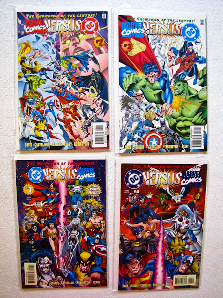 lot 59 image: DC Comics Versus Marvel Comics 4 issues