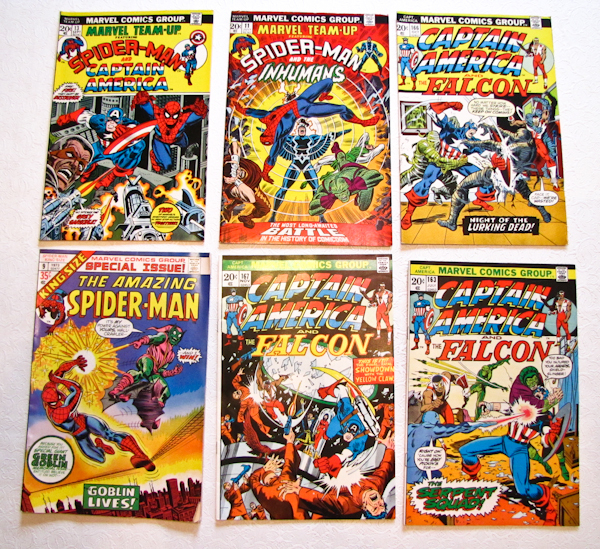 lot 17 image: 1973, Marvel Comics Spiderman and Captain America