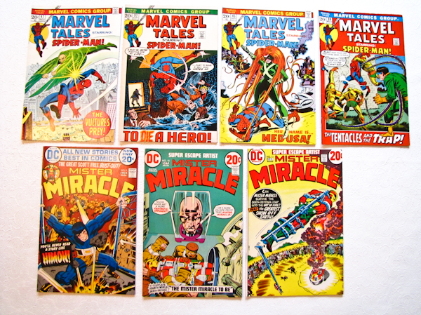 lot 20 image: 4 Marvel Comics and 3 DC comic books