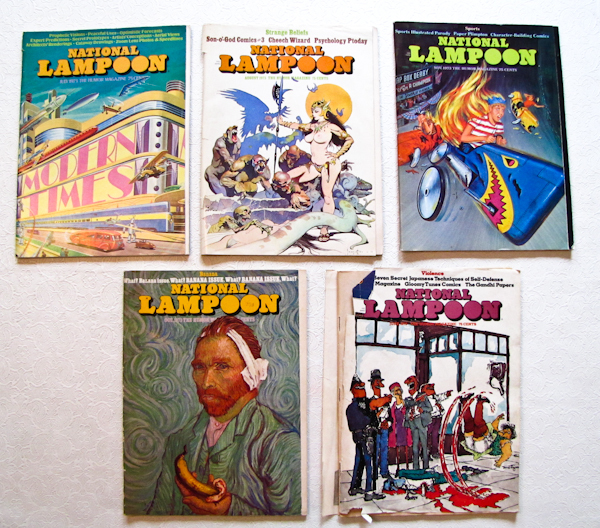 lot 40 image: National Lampoon 5 issues