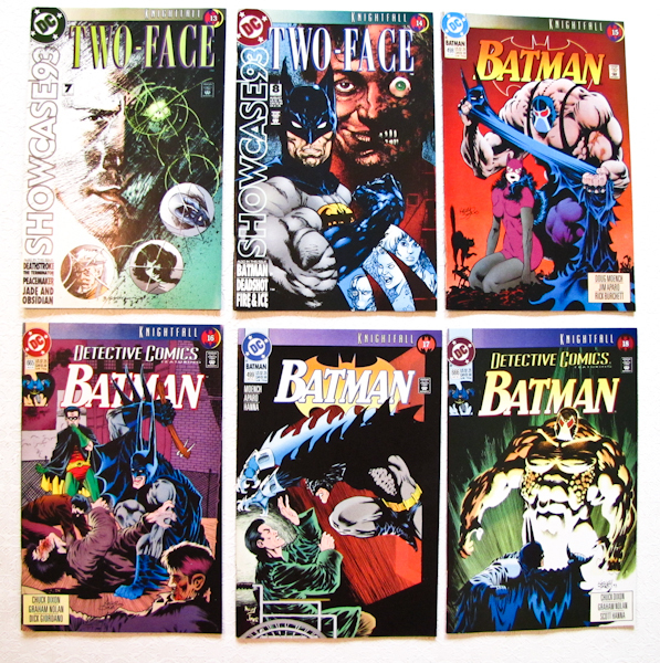 lot 48 image: DC comics Batman 4 issues and DC comics Two Face 2 issues