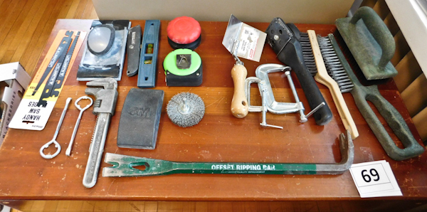 lot 69 image: tools for garage or shop