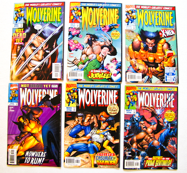 lot 136 image: Marvel Comics Wolverine 6 issues
