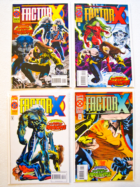lot 162 image: Marvel Comics,  Factor-X, 4 issues