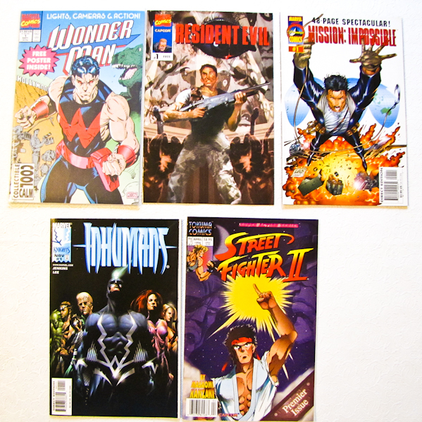 lot 170 image: 5 Comic books different titles please see all photos for titles