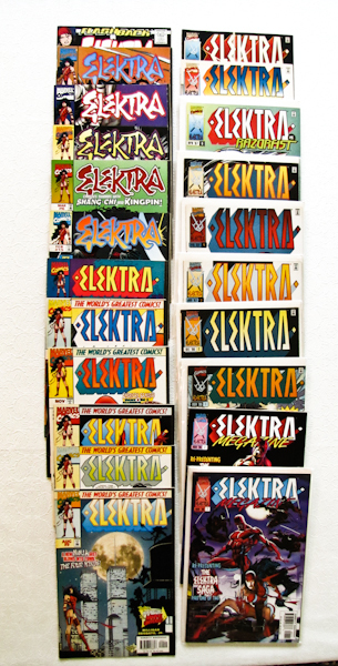 lot 197 image: Marvel Comics, Elektra  22 issues