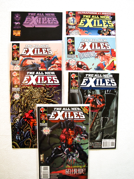 lot 198 image: 7 Comic books The All New Exiles