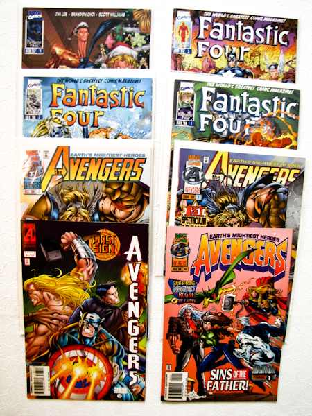 lot 200 image: 8 comics, Fantastic Four & Avengers. Marvel
