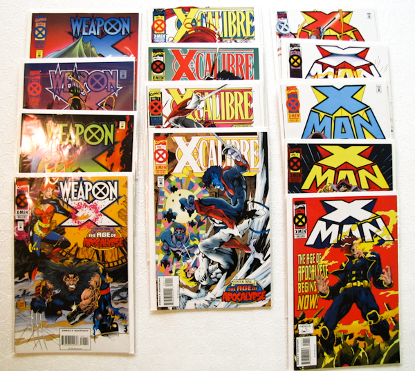 lot 204 image: 13 Marvel Comics, Weapon, X-Man, X Caliber
