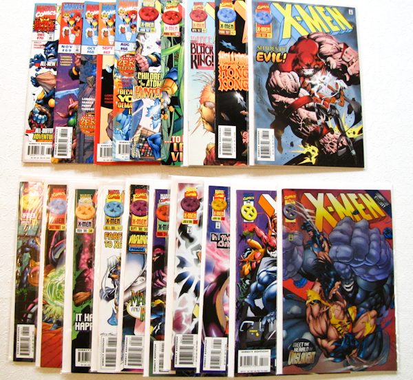 lot 210 image: 20 comics, X Men (Marvel)